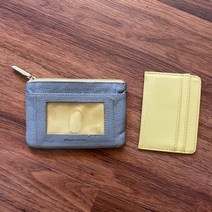 Minimalist leather wallet with card holder